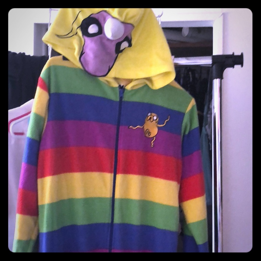 The regular show rainbow unicorn onesie